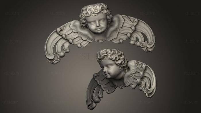 3d модели ангелы Барочный ангел из Кшешевского аббатства