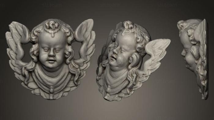 3d модели ангелы Голова херувима 17 век Иоганн Пфистер