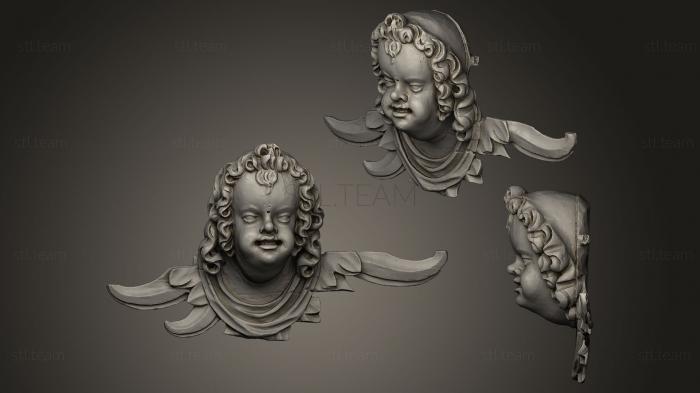 3d модели ангелы Голова ангелов 17 век Иоганн Пфистер