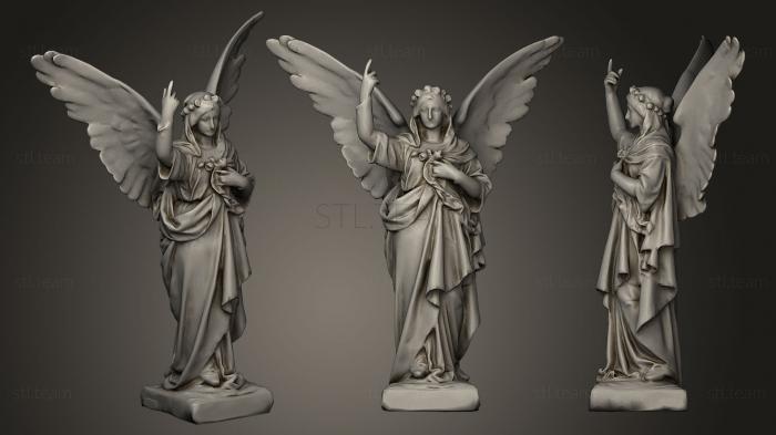3d модели ангелы Ангел старая мраморная версия