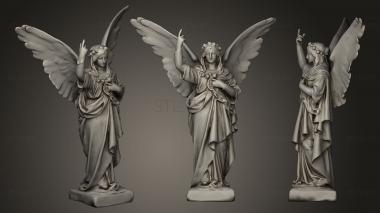 3D модель Ангел старая мраморная версия (STL)