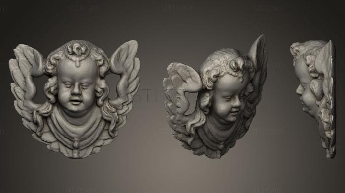 3d модели ангелы Голова Херувима 17 в. Иоганн Пфистер