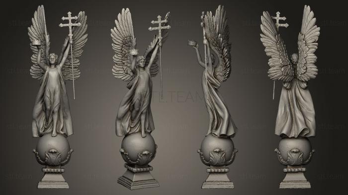 3d модели ангелы Бронзовая статуя Габриэля