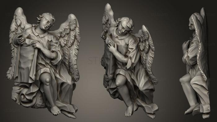 3d модели ангелы Скульптура барочного Ангела