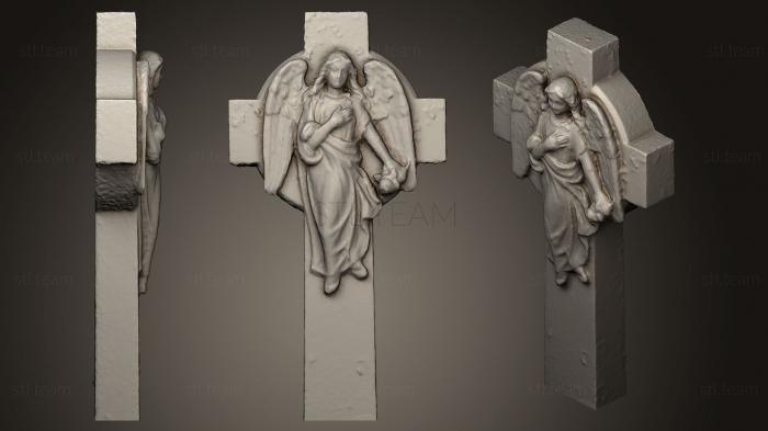 3d модели ангелы Мемориал ангела Уитчерч Каноникорум