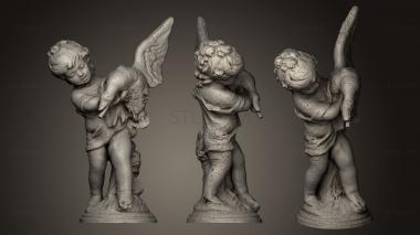 3D модель Мальчик из особняка Келлога со статуей утки (STL)