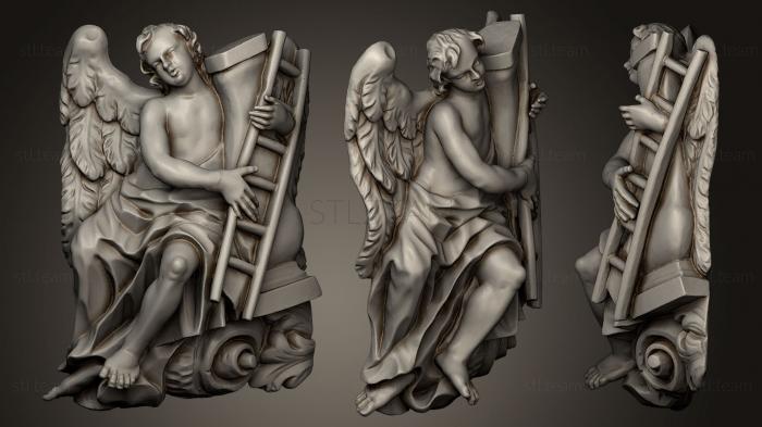 3d модели ангелы Скульптура Ангела в стиле барокко