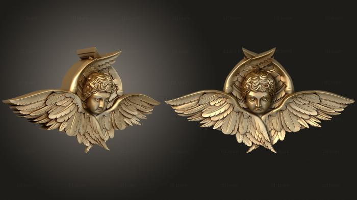 3d модели ангелы Херувим над царскими вратами
