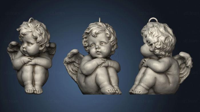 3d модели ангелы Переделанная Статуэтка Ангела В Качестве украшения Или Брелка для ключей