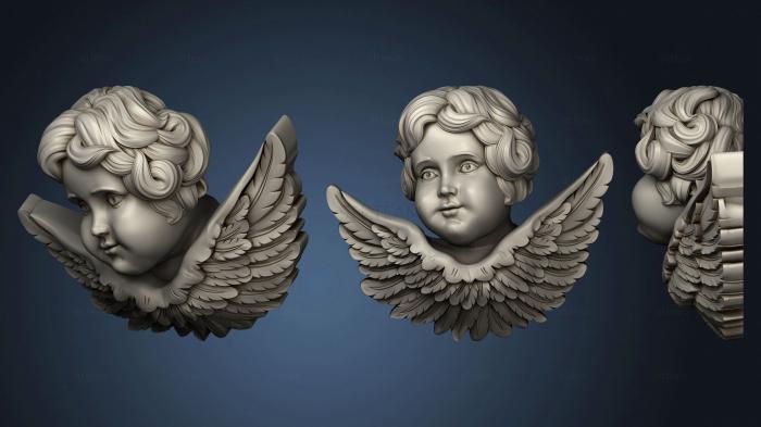 3D модель Три модели кронштейн ангел декор (STL)