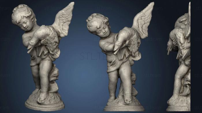 3d модели ангелы Горельеф Ангела