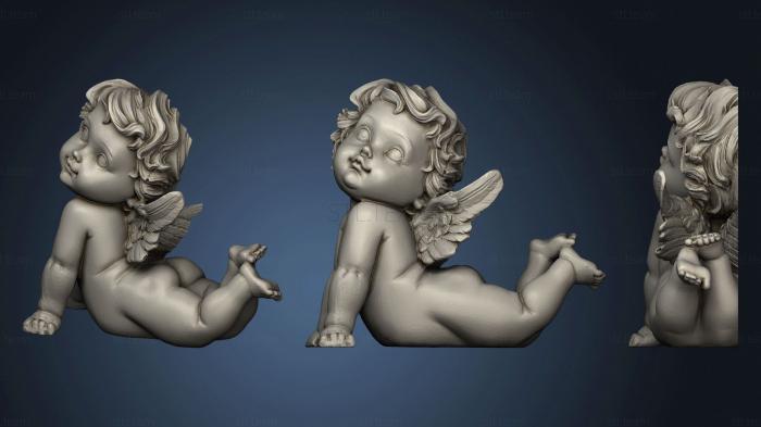 3D модель Горельеф ангелочка (STL)