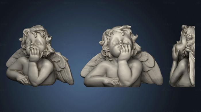 3D модель Горельеф ангелочка (STL)