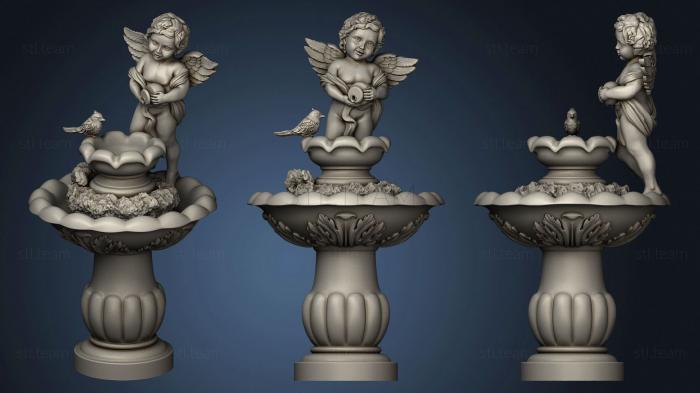 3D модель Фонтан с ангелом (STL)