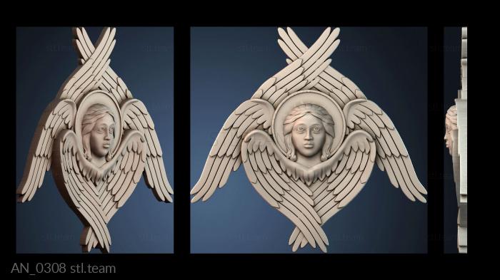 3d модели ангелы AN_0308