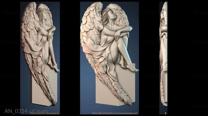 3d модели ангелы AN_0314