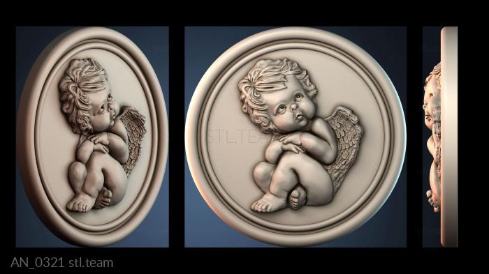 3d модели ангелы AN_0321