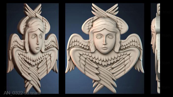 3d модели ангелы AN_0322