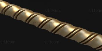 3D модель Витая трубочка (STL)