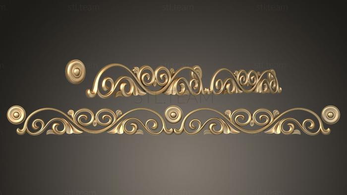3D модель Наличкни двери с декорами и кругами (STL)