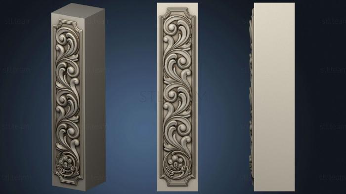 3D model Facade carved vertical (STL)