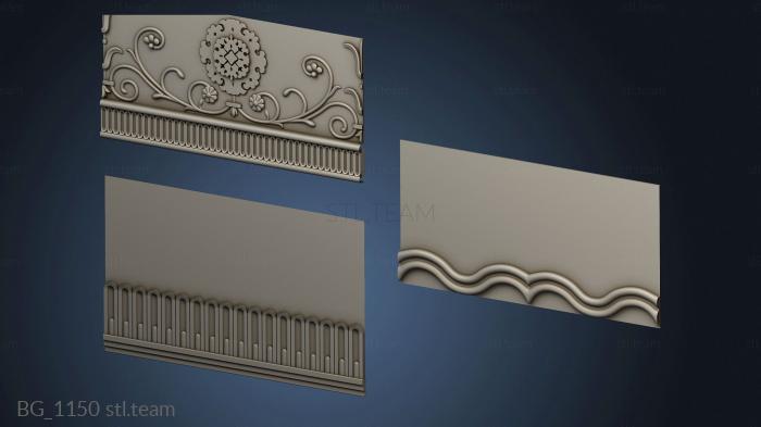 3D model Cornice based on Egyptian motifs (STL)