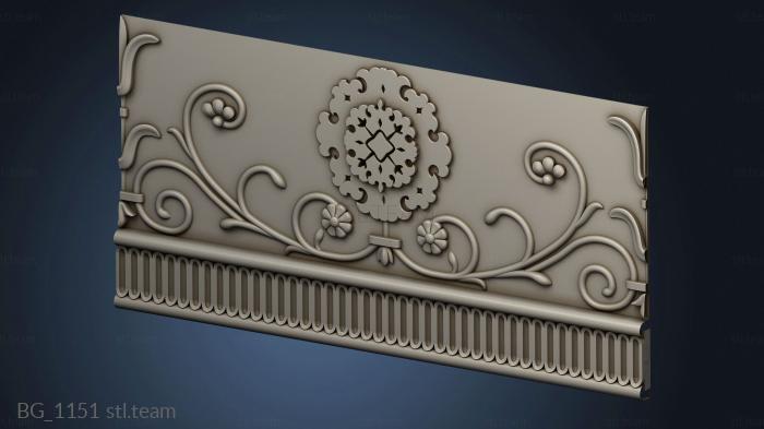 Cornice with decoration