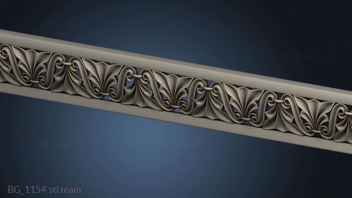 3D model Cornice with slats (STL)