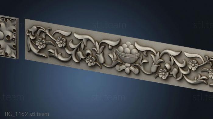 3D model Carved element of the fireplace portal (STL)