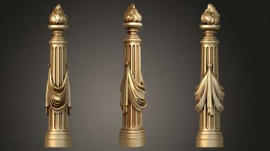 3D model Baluster with fabric (STL)