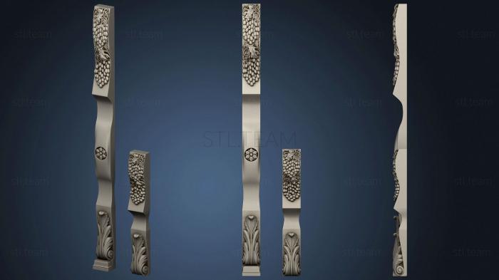 3D model Two pilasters (STL)