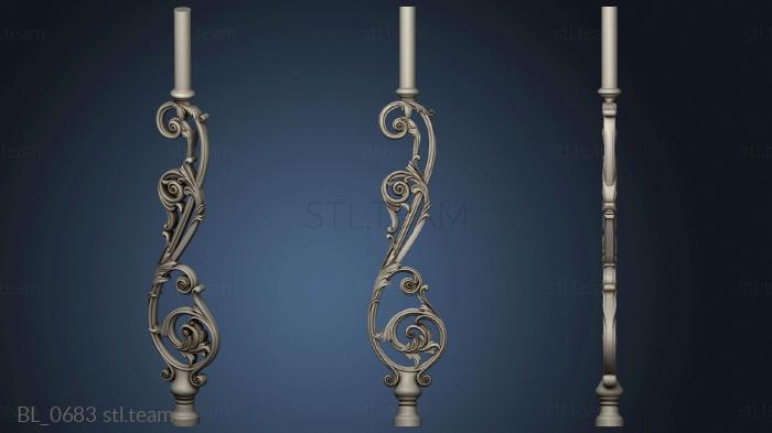 3D model Openwork balustrade (STL)