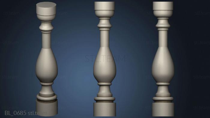 3D model Hastings baluster (STL)