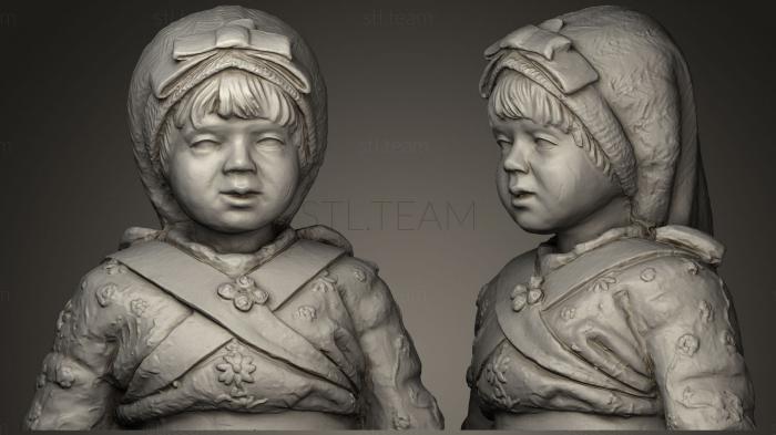 3D модель Escultura busto de nia Скульптура девушки (STL)