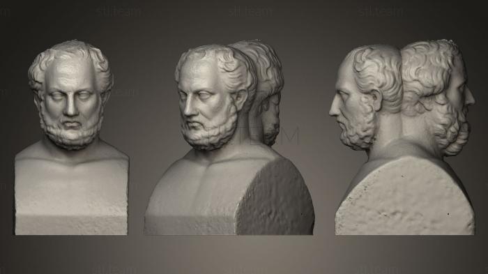 Бюсты и головы античные и исторические Геродот и Фукидид