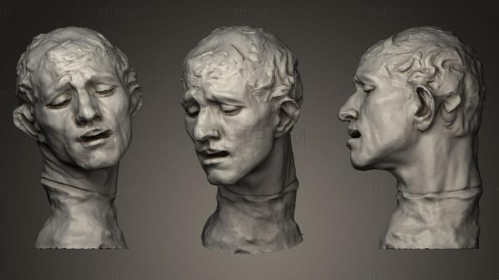 3D модель Героическая голова Пьера де Виссана (STL)
