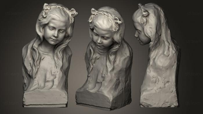 3D модель Казимира Малачинская Пайздерская Голова девушки (STL)