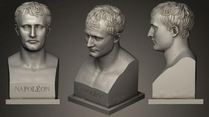 Бюсты и головы античные и исторические Наполеон на квадратном подиуме