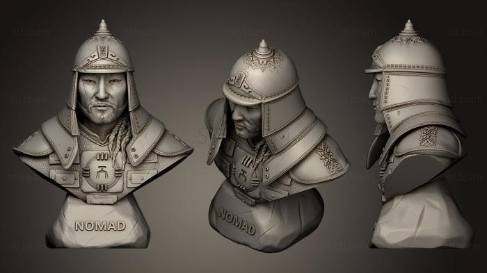 3D модель Бюст Чингисхана (STL)
