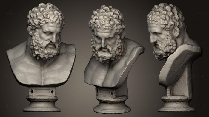 Бюсты и головы античные и исторические Мраморный бюст Геракла Греческий Геркулес Римский