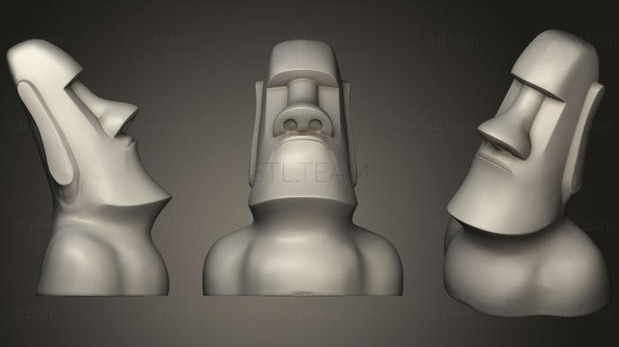 3D модель Ремикс Moai Piggy Bank (STL)