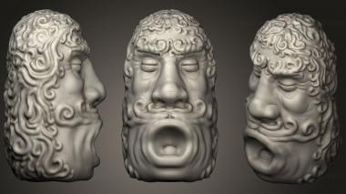 3D модель Голова для печати hi poly3 (STL)