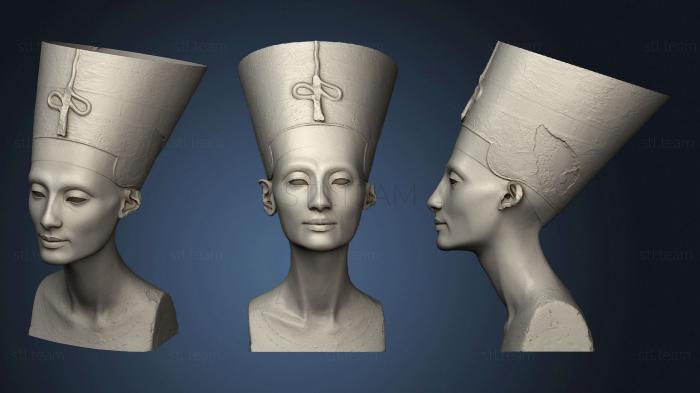 Бюсты и головы античные и исторические Впадина в бюсте нефертити