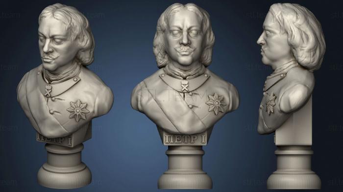 3D модель Российская империя бюст Петра Великого (STL)