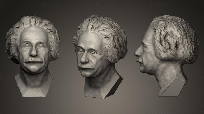 3D модель Альберт Эйнштейн посмертный слепок (STL)