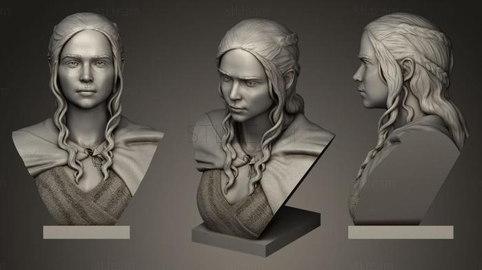 3D модель Дейенерис Таргариен из игры престолов (STL)