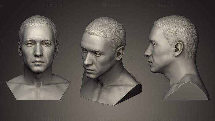 3D модель Портретная голова Эминема (STL)