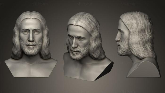 3D модель Реконструкция Иисуса по Туринской плащанице (STL)