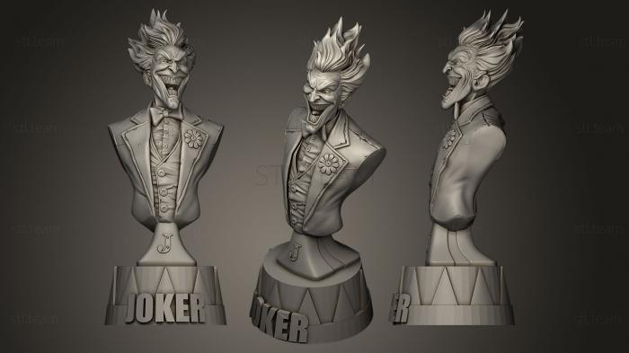 Бюсты и барельефы известных личностей Анимированное выражение Джокера