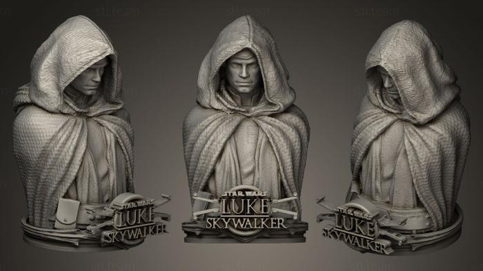 Бюсты и барельефы известных личностей Люк Скайуокер с логотипом
